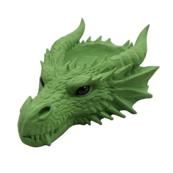 Подставка для ключей  Голова дракона  3D-печать, пепельница-дракон, фэнтезийный лоток для хранения, органайзер для прихожей, рабочего стола для ключей, монет, украшений beige Gulujiang