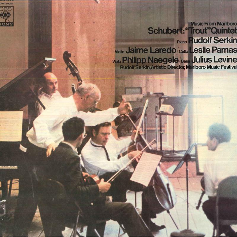 LP Record RUDOLF SERKIN(PIANO)/JAIME LAREDO(V - Schubert/(trout)quintet SONC10057 CBS SONY Japan Obi Classical Used brown RecordCityJP