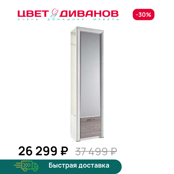Шкаф Альфа 1DZ Цвет Диванов ЦБ-00060017