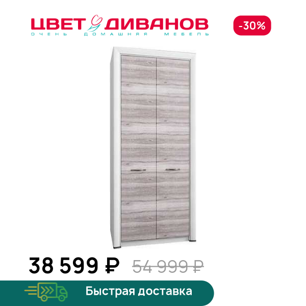Шкаф Альфа 2DG Цвет Диванов ЦБ-00060018