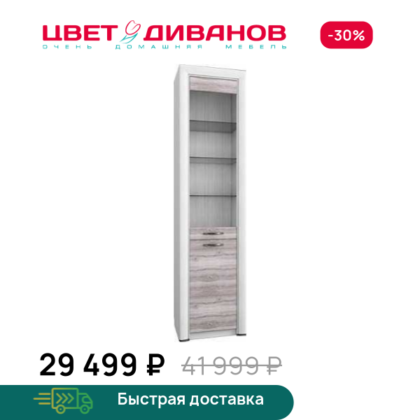 Шкаф Альфа 1V1D Цвет Диванов ЦБ-00060028