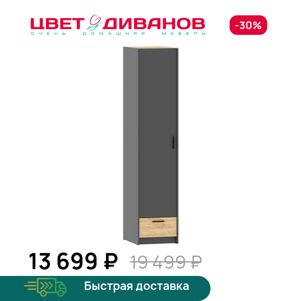 Шкаф для одежды Sendy НМ 011.20 Цвет Диванов ЦБ-00160092