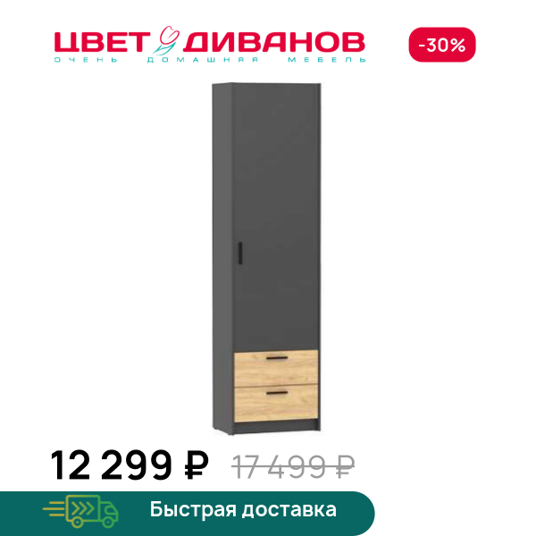 Шкаф для одежды Sendy НМ 014.66 Цвет Диванов ЦБ-00160113