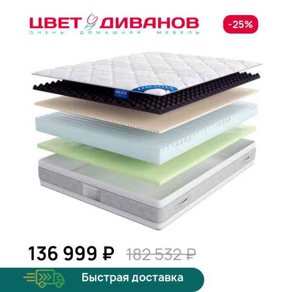 Матрас Gloria Silver 30 Цвет Диванов ЦБ-00069180
