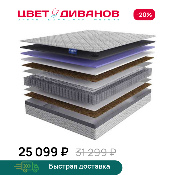 Матрас Данза Цвет Диванов ЦБ-00326798