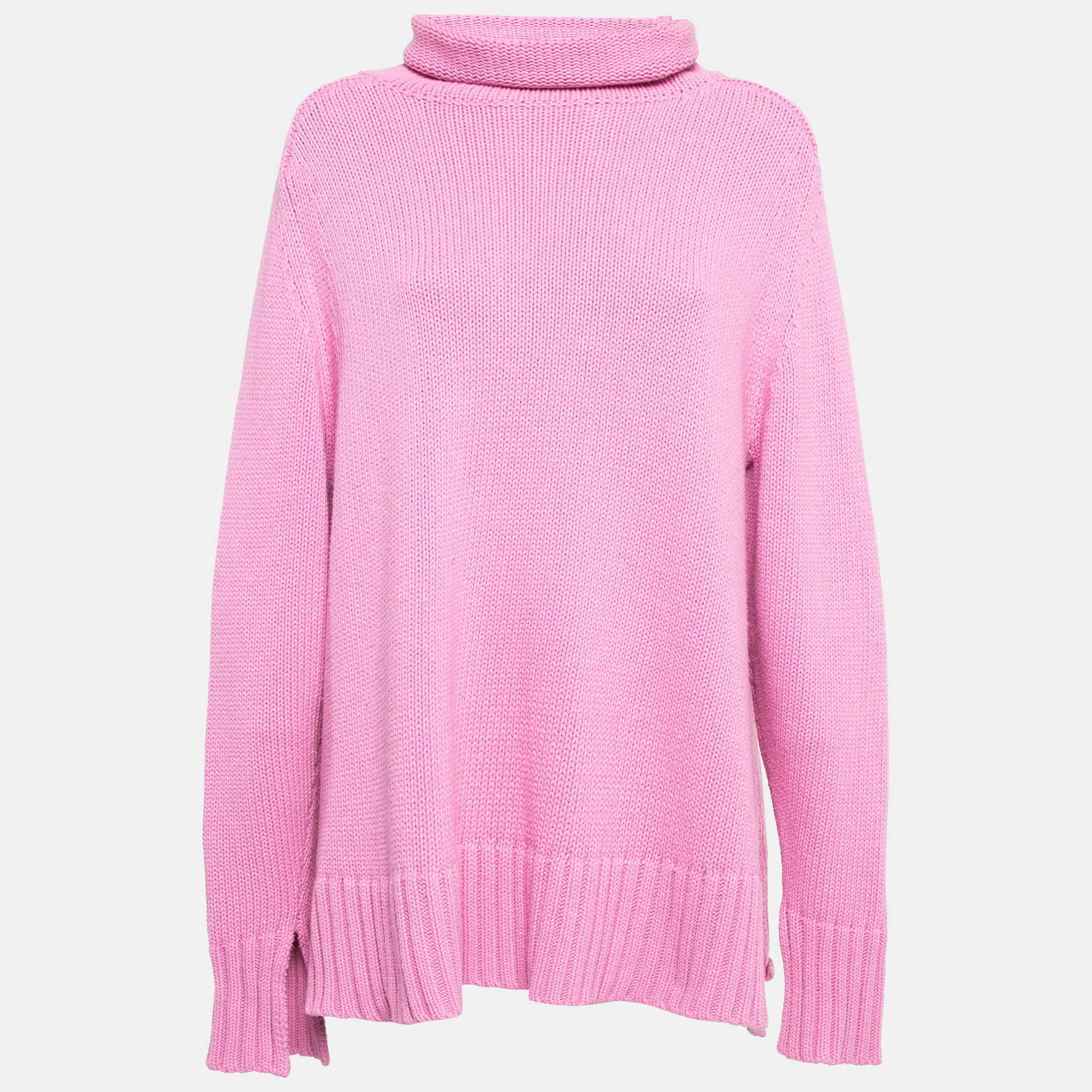 Joseph Pink Knit Turtle Neck Jumper M
