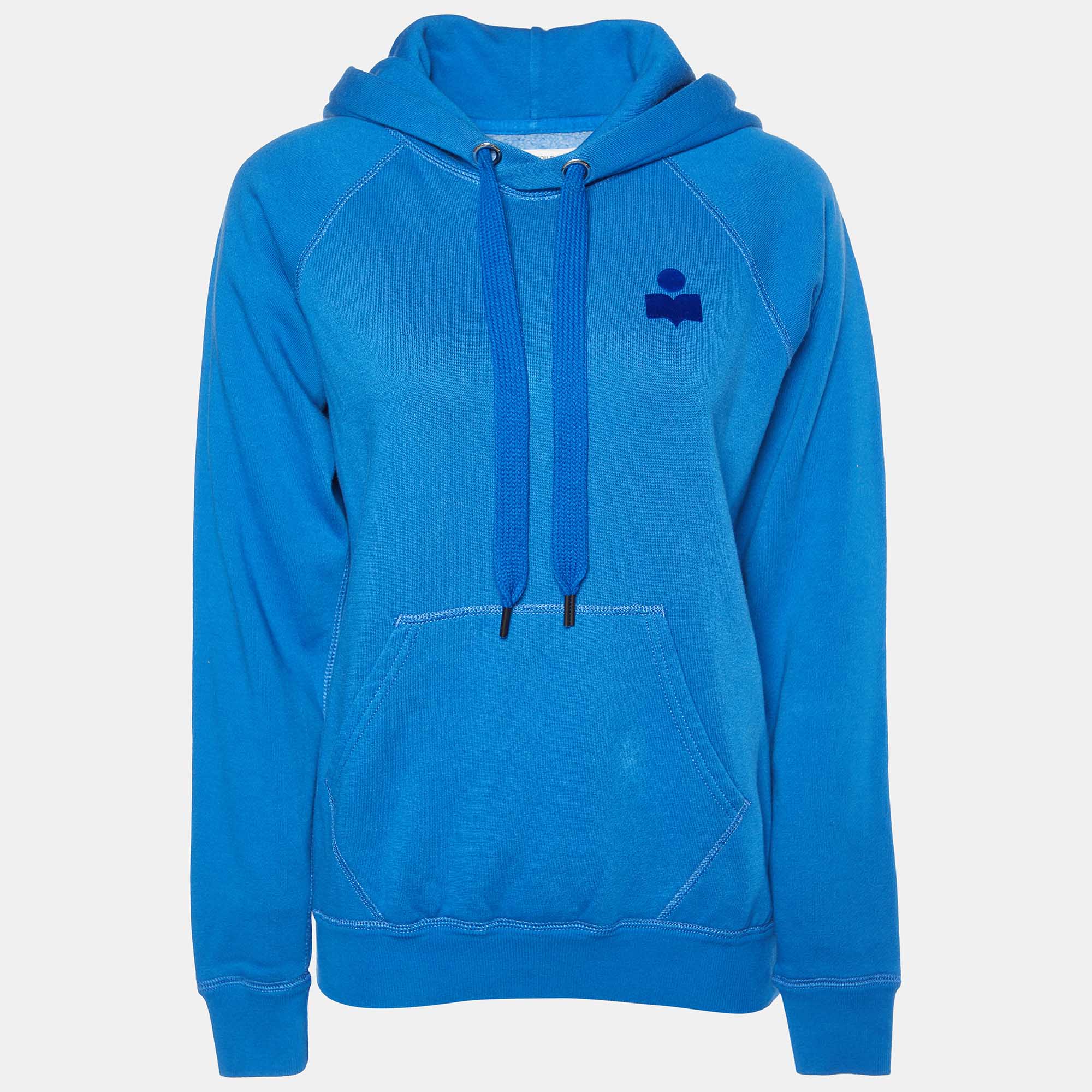 Isabel Marant Etoile Blue Knit Hoodie S