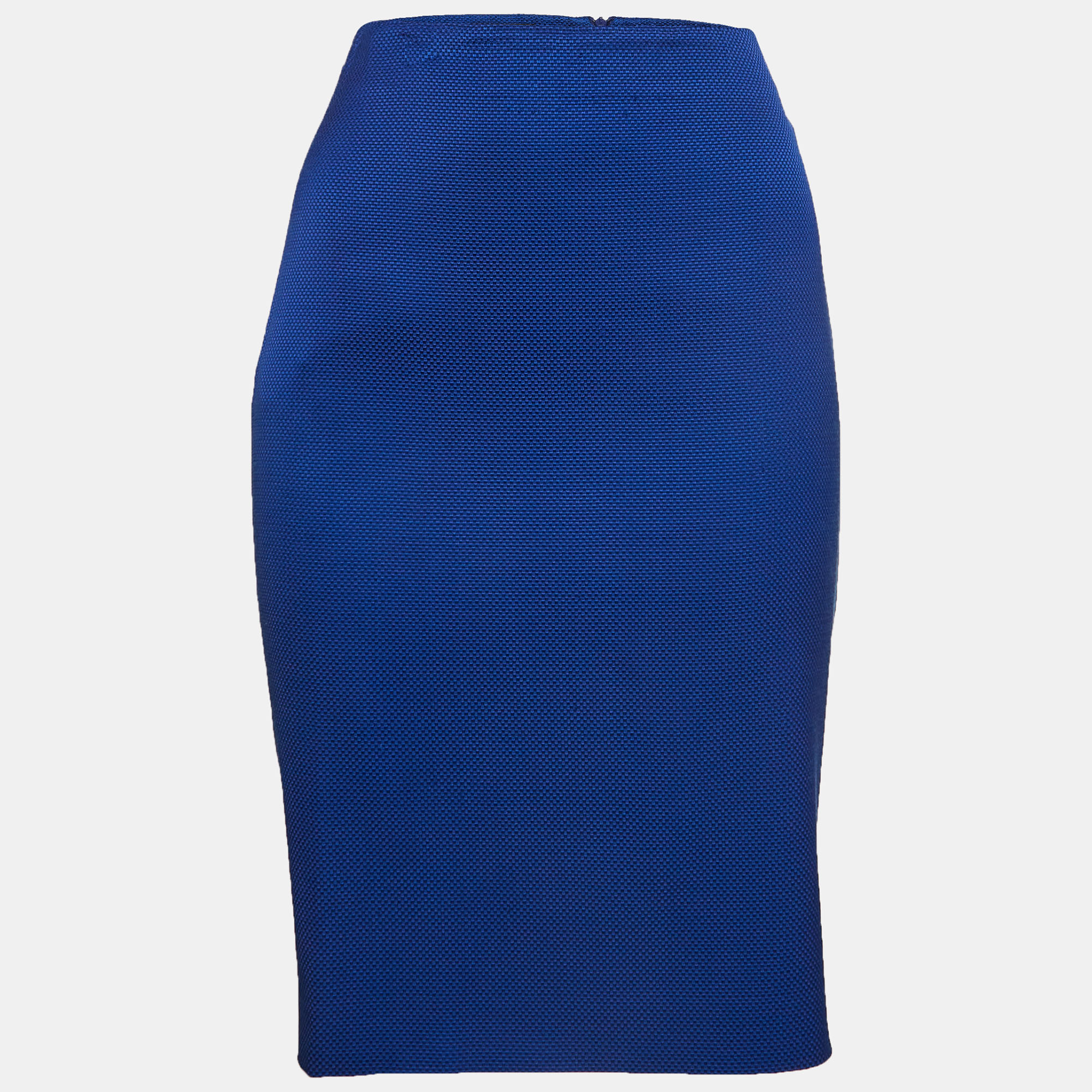 Emporio Armani Blue Canvas Pencil Skirt M