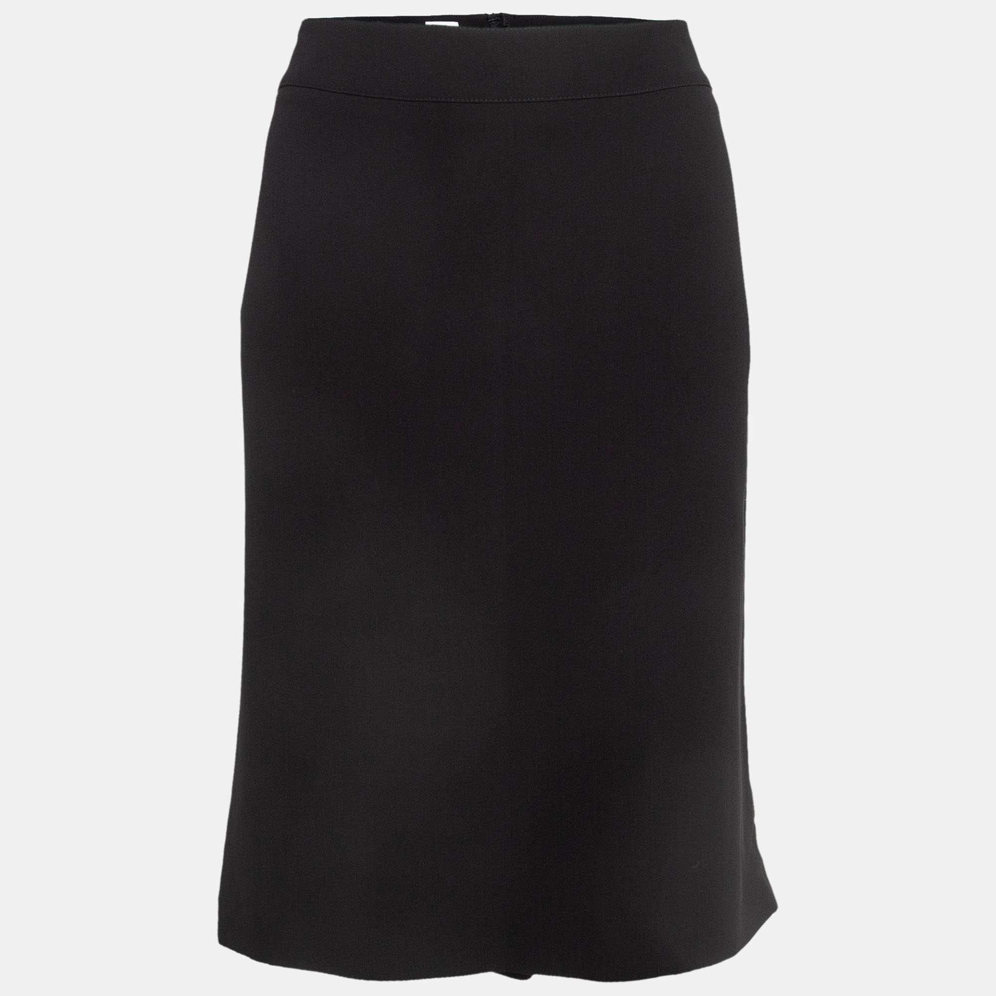 Armani Collezioni Black Silk Formal Pencil Skirt XL