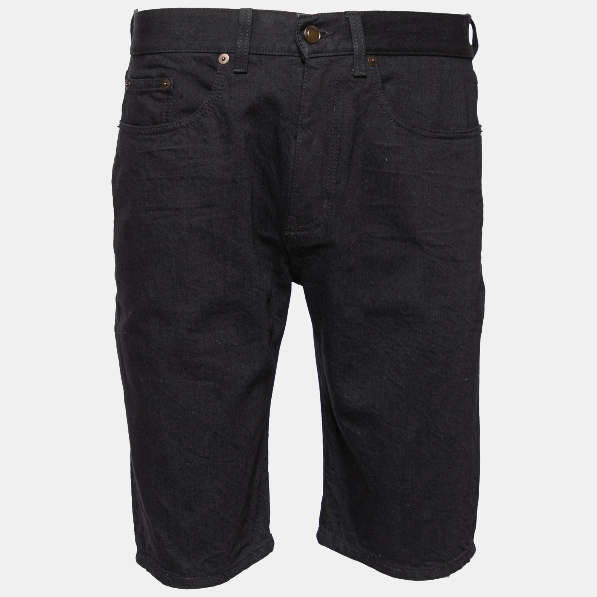 Saint Laurent Black Denim Shorts M Saint Laurent Paris