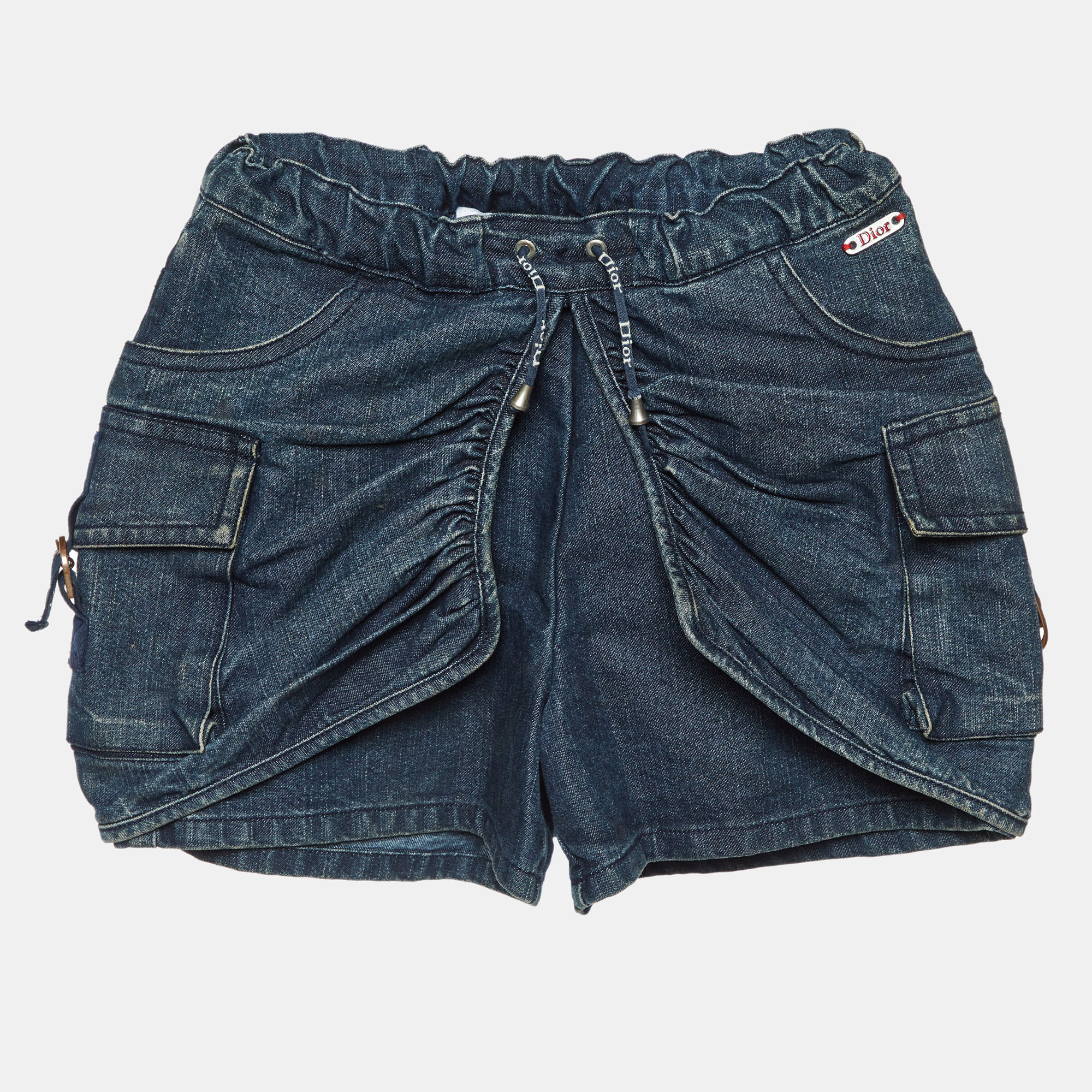 Dior Kids Navy Blue Denim Shorts 6 Yrs