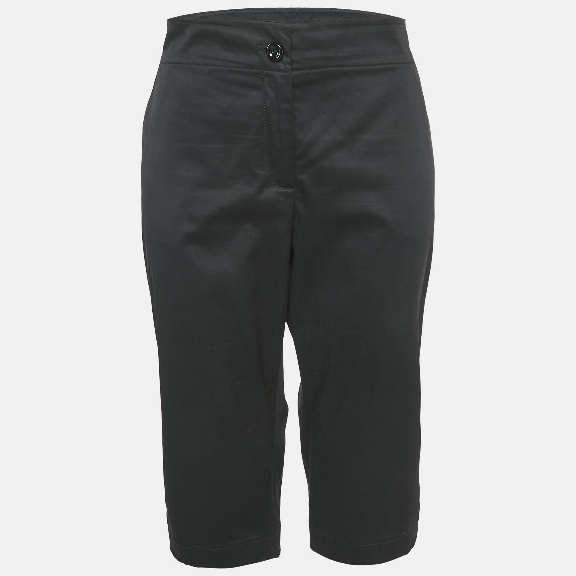 Kenzo Black Cotton Bermuda Shorts XL