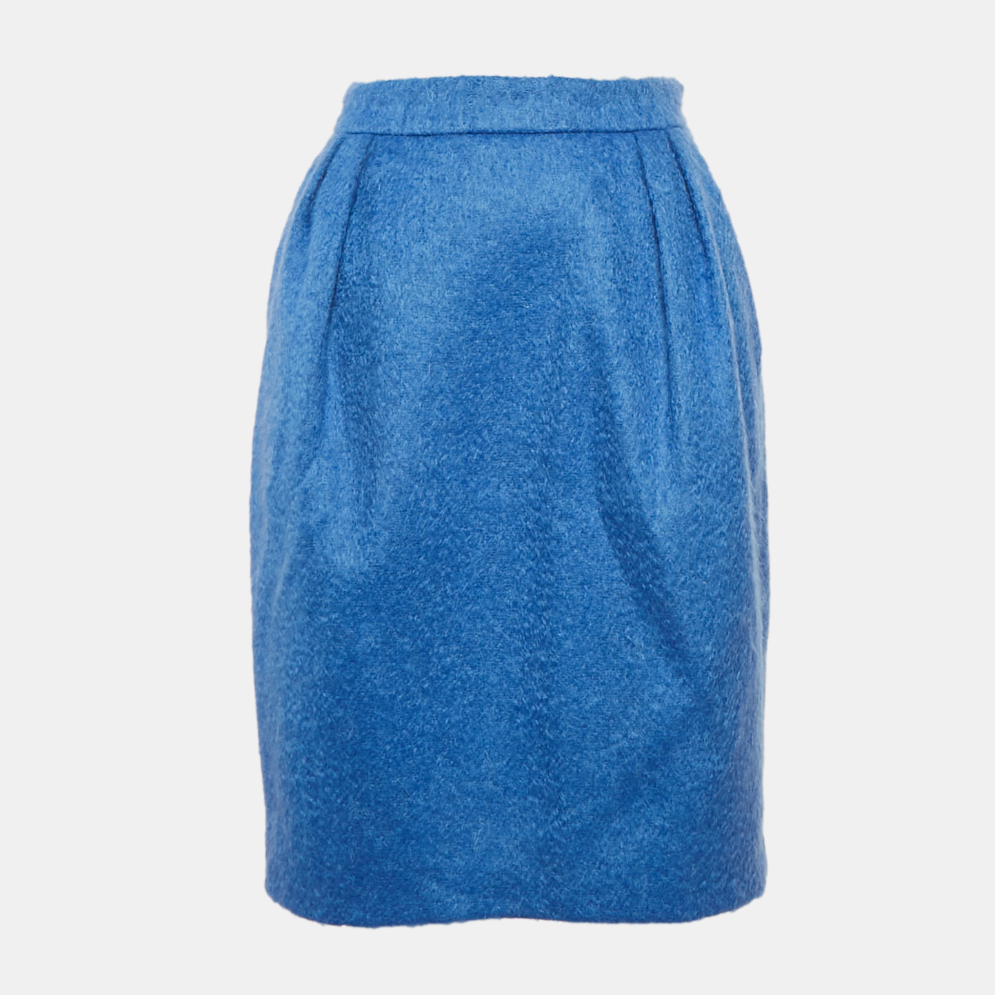 Max Mara Blue Mohair Wool Turchia Skirt M