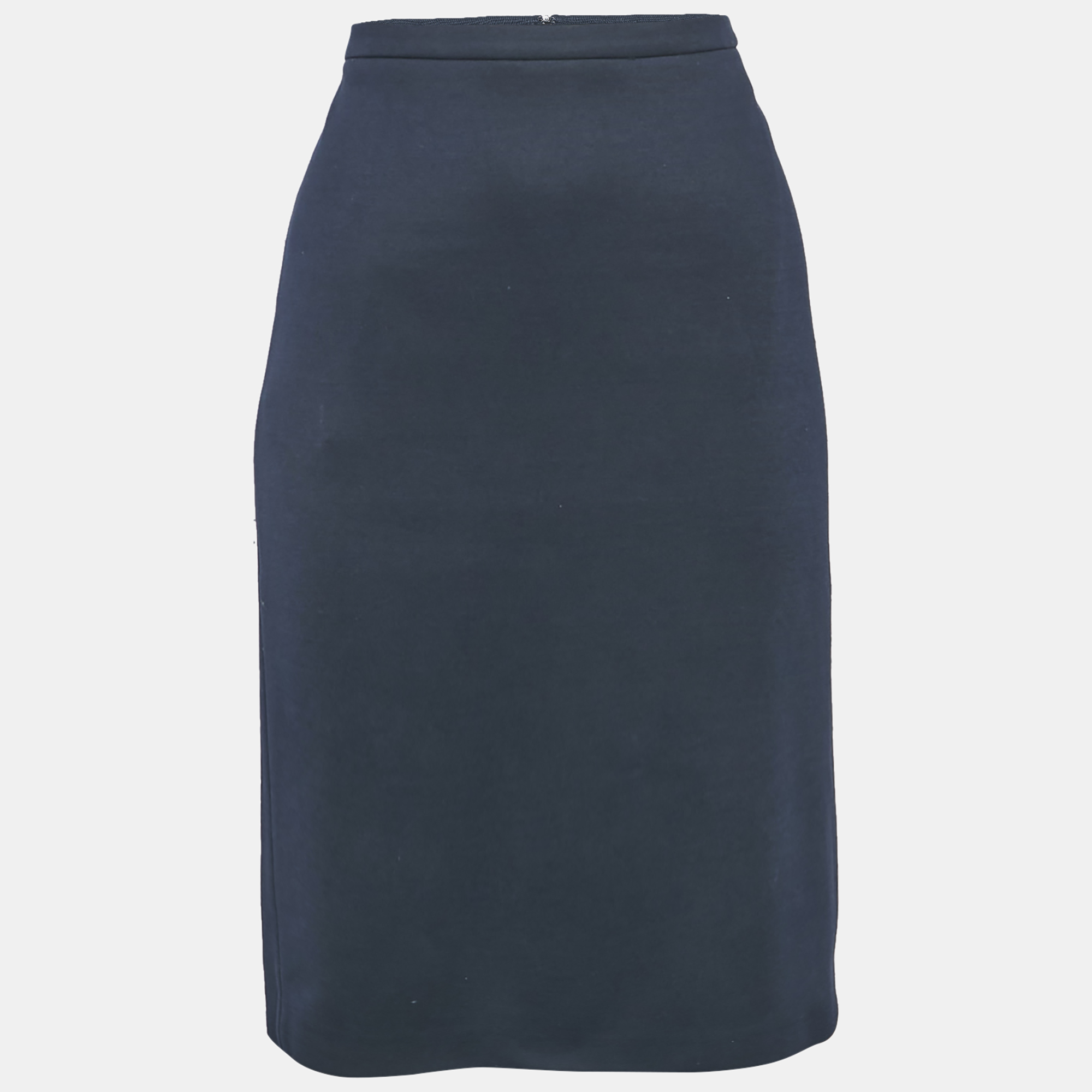 Max Mara Navy Blue Knit Pencil Skirt M