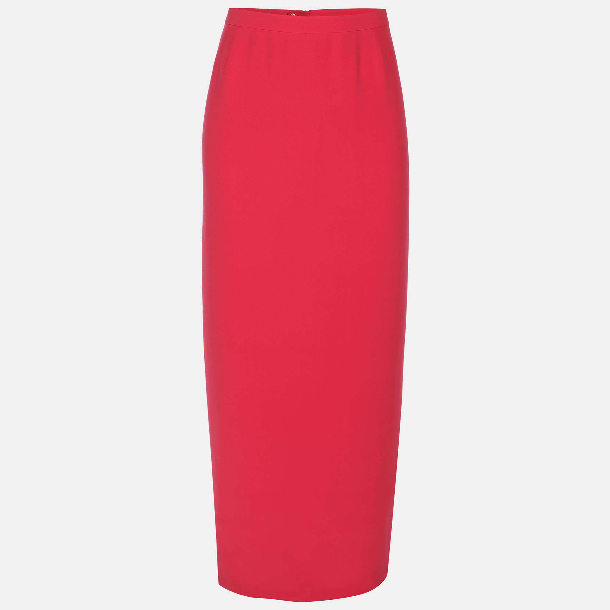 Giorgio Armani Pink Crepe Maxi Skirt XL