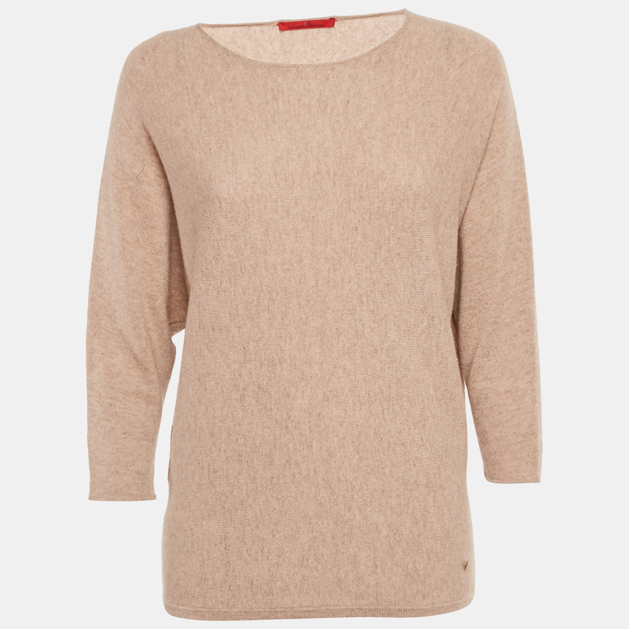 CH Carolina Herrera Dark Beige Wool Sweater S
