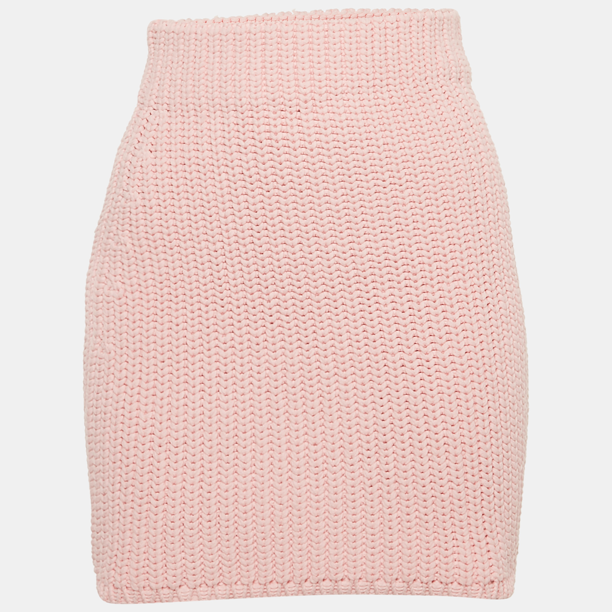 Loewe Pink Crochet Mini Skirt S