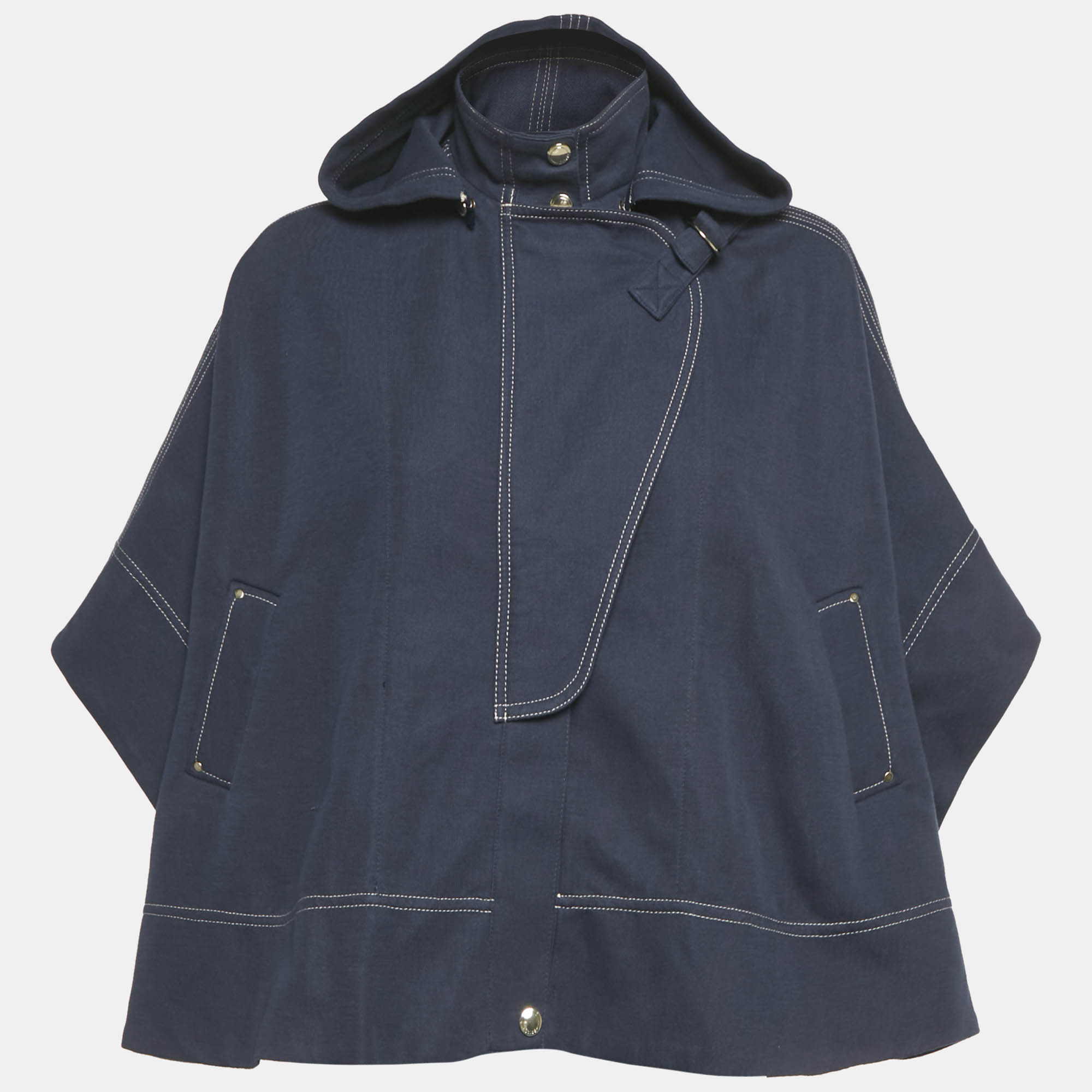 Chloe Kids Blue Cotton Hooded Top 8Yrs