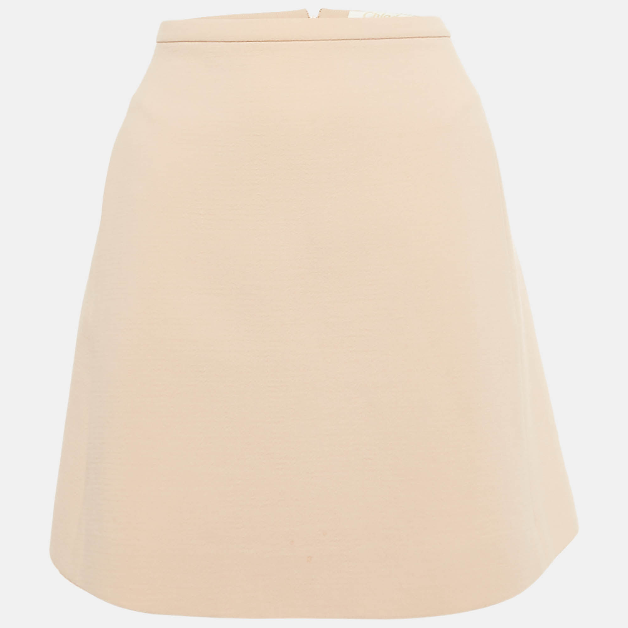 Chlo&eacute; Dusty Pink Wool Mini Skirt M Chloe