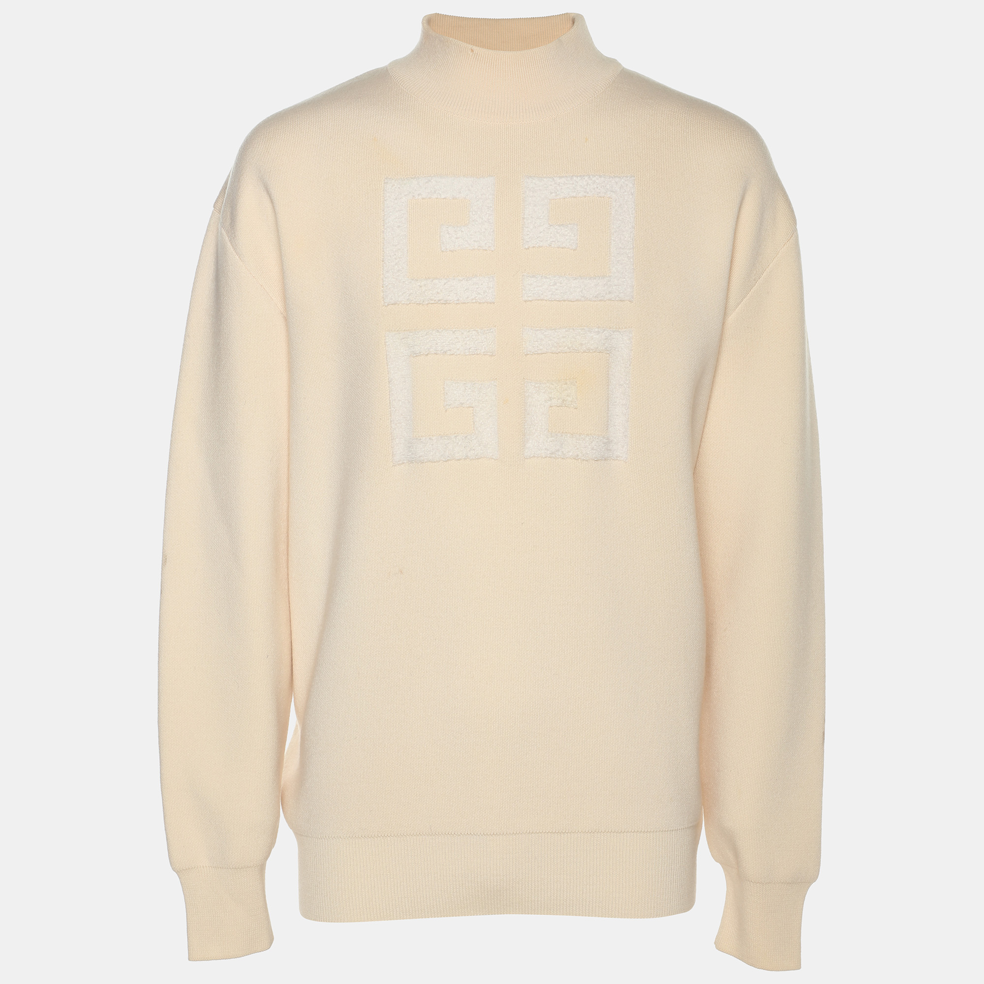 Givenchy Light Beige Wool Blend Sweater L