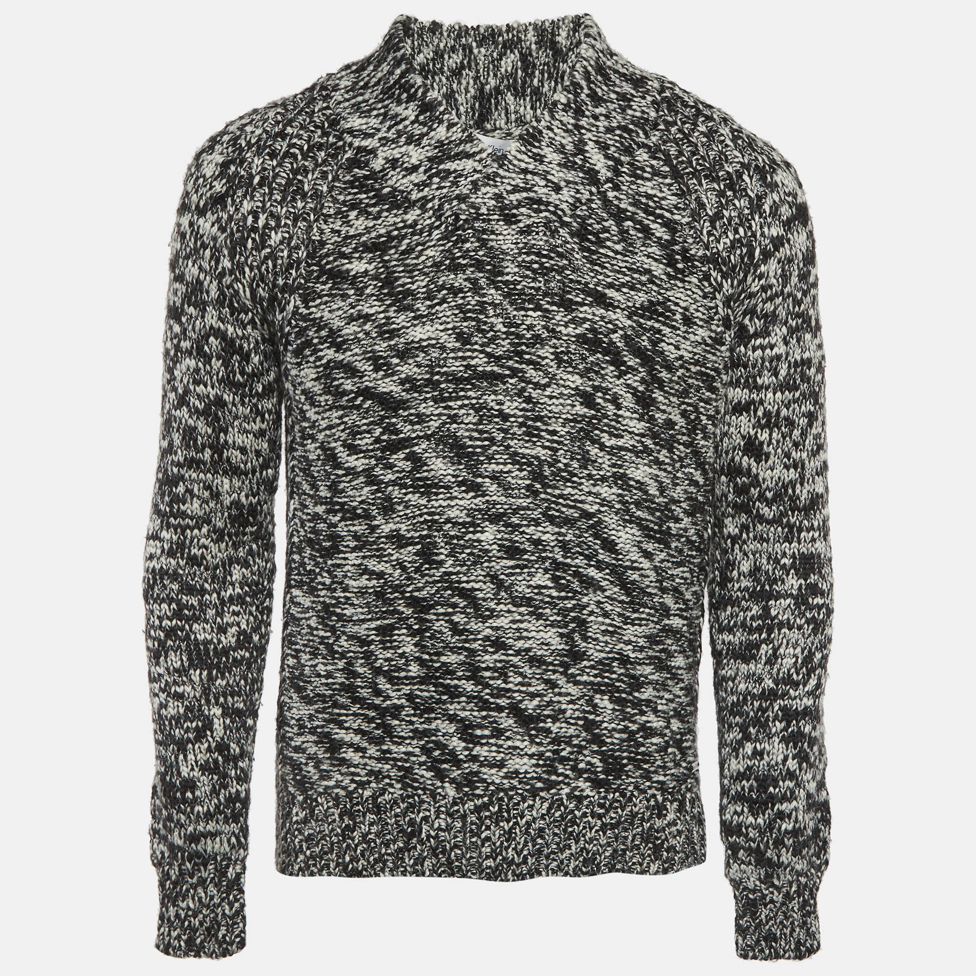 Calvin Klein Monochrome Knit V-Neck Sweater S