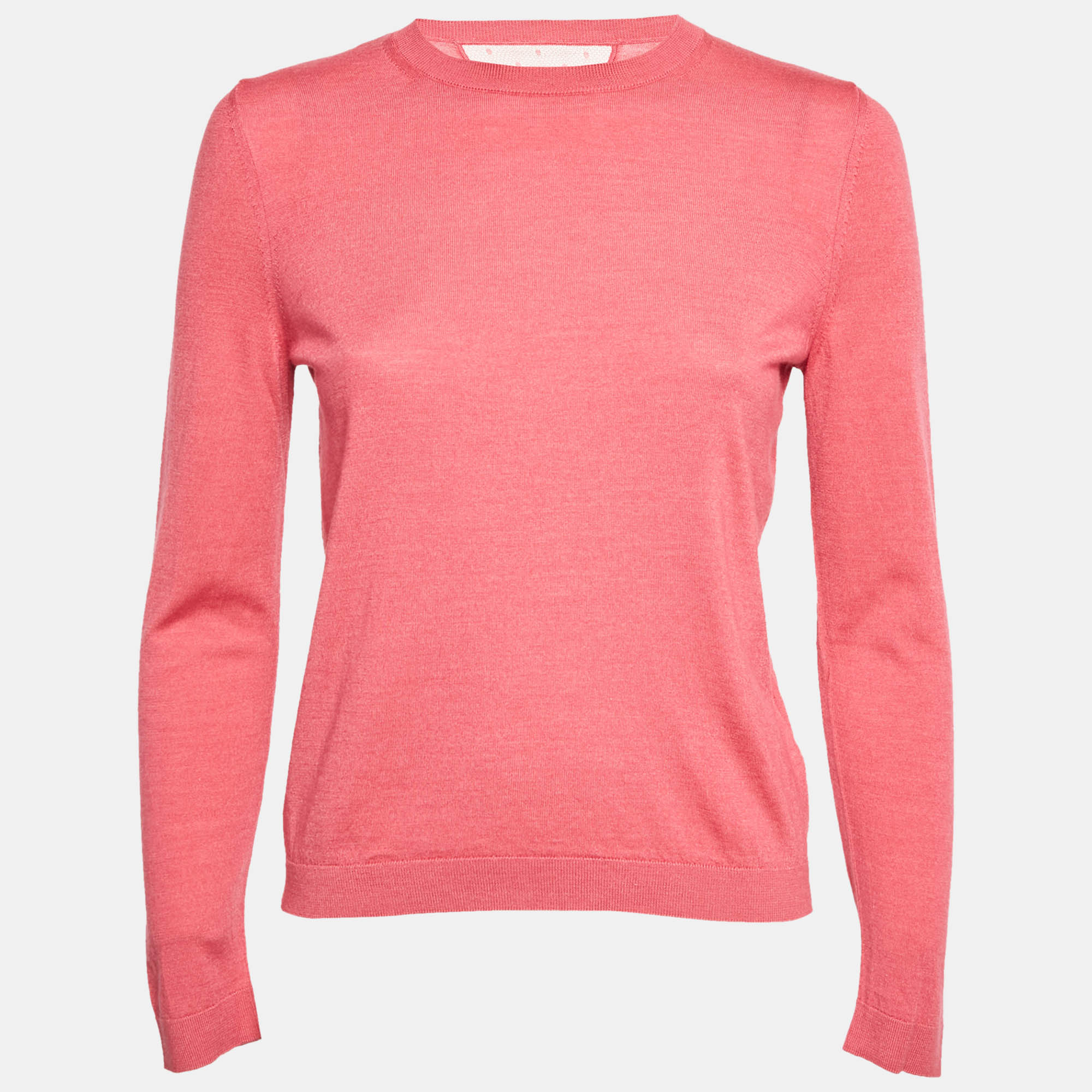 RED Valentino Pink Knit Crewneck Sweater M