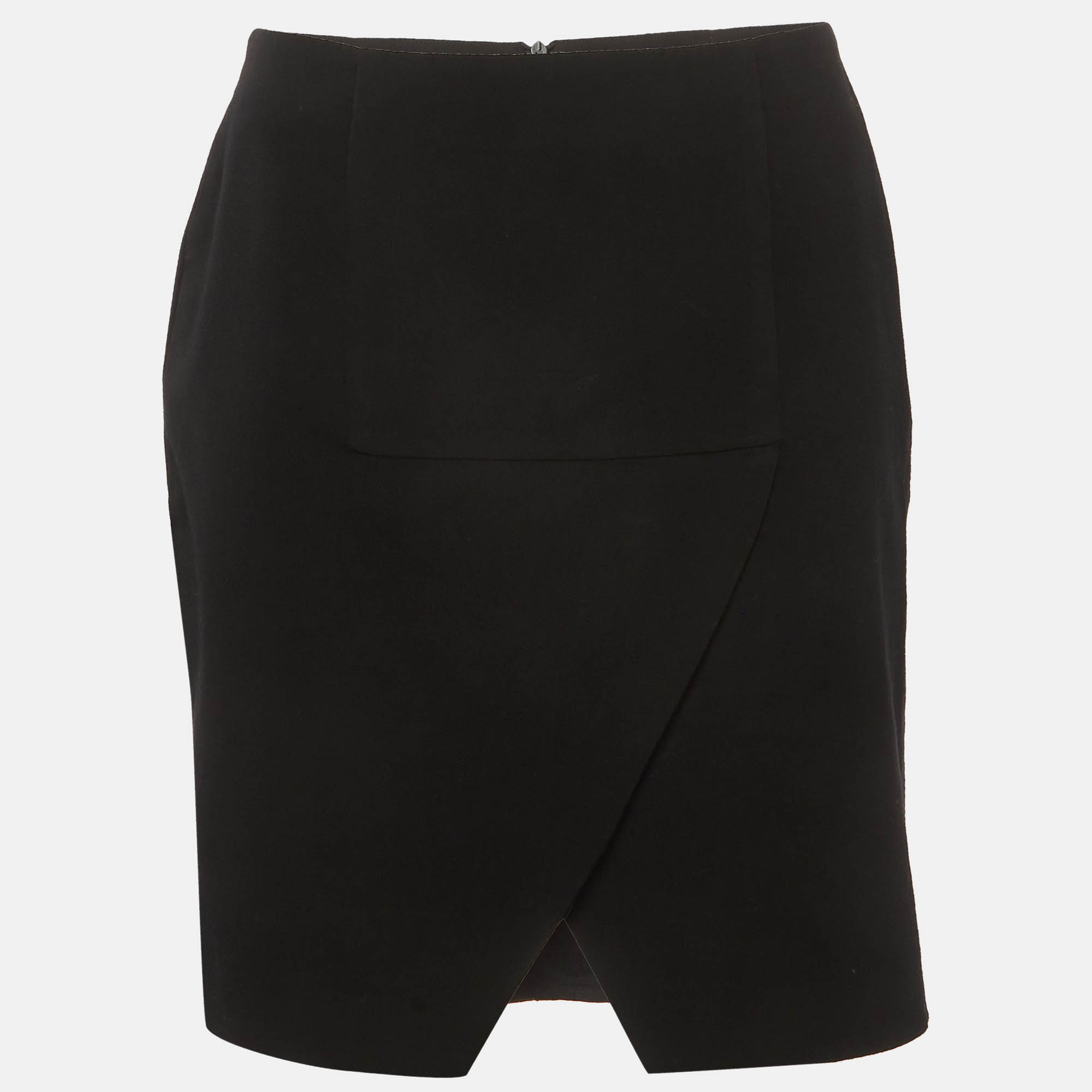 Emporio Armani Black Gabardine Pencil Skirt M