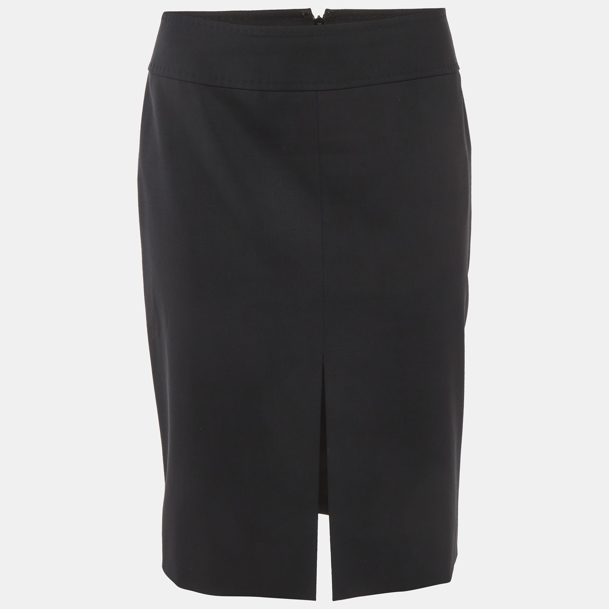 Dolce & Gabbana Black Wool Pencil Skirt S