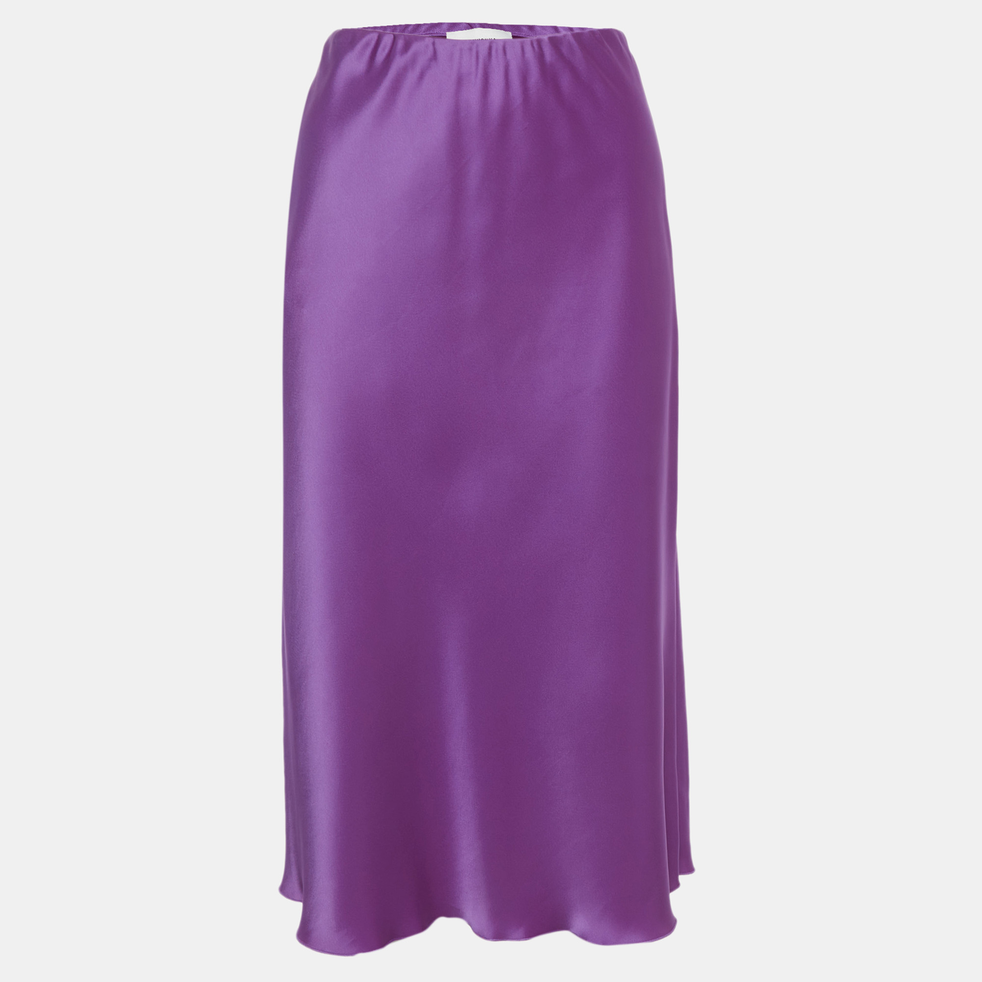 Nanushka Pink Satin Midi Skirt S