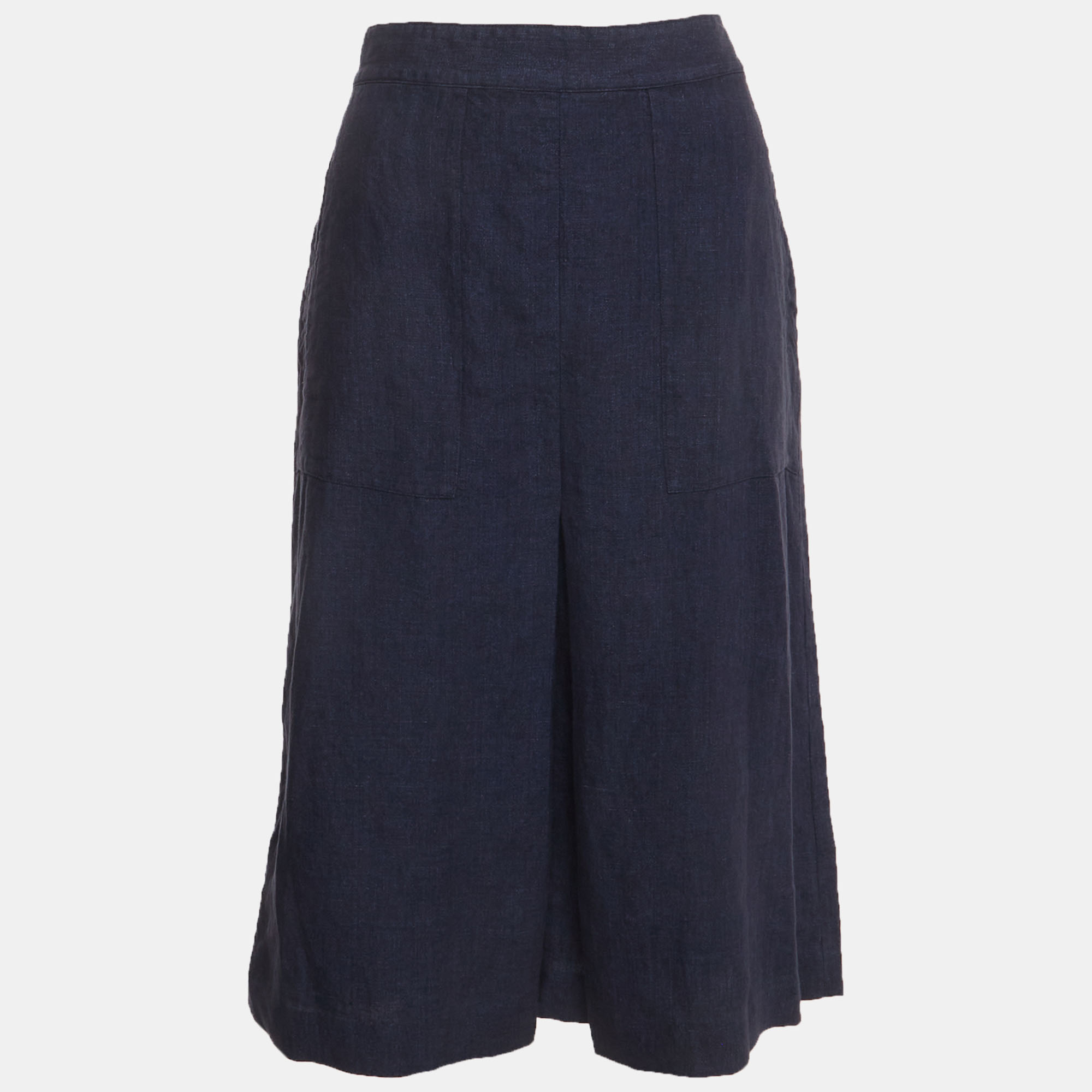 Polo Ralph Lauren Blue Chambray Midi Skirt L
