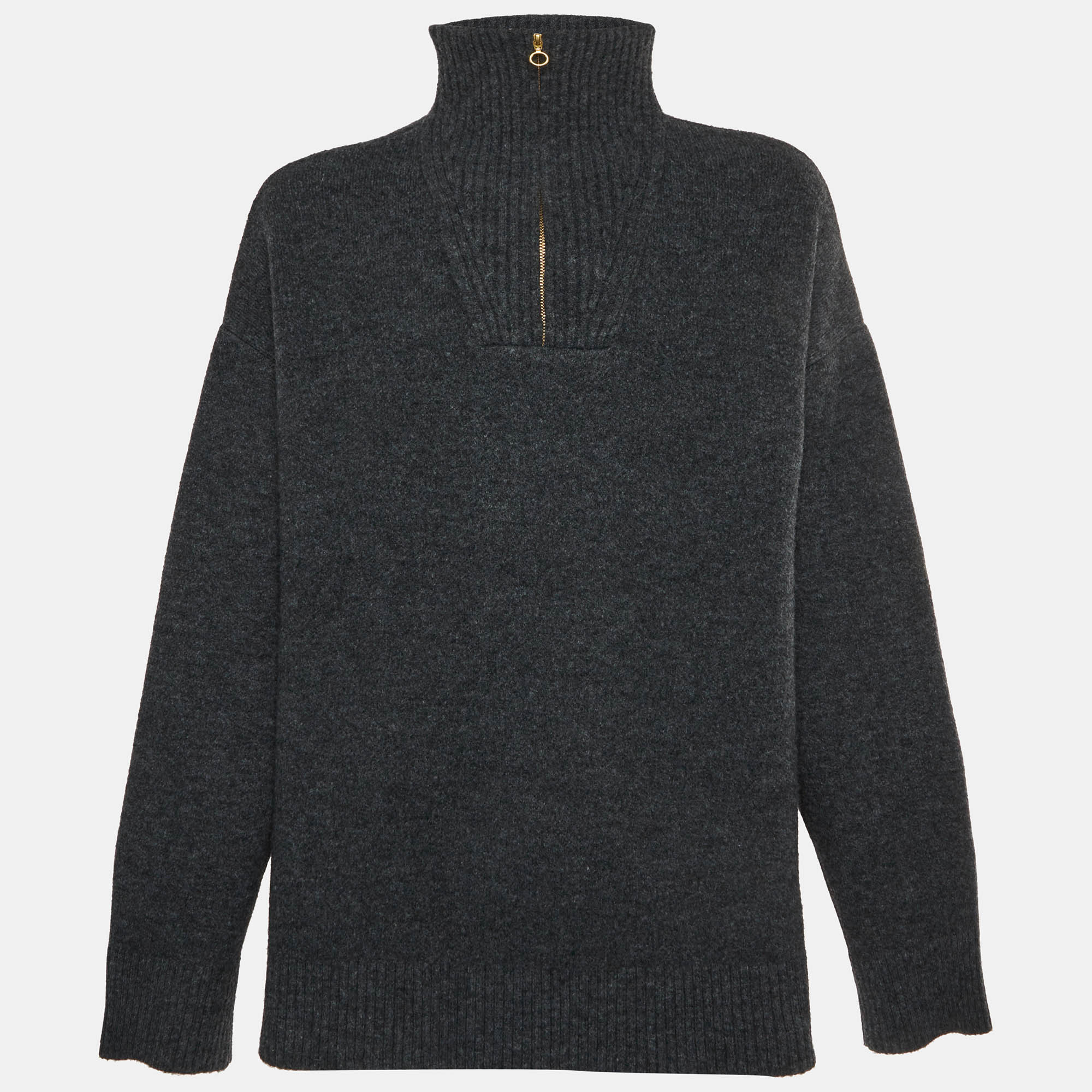 Nanushka Grey Wool Blend Zed Oversize Sweater L
