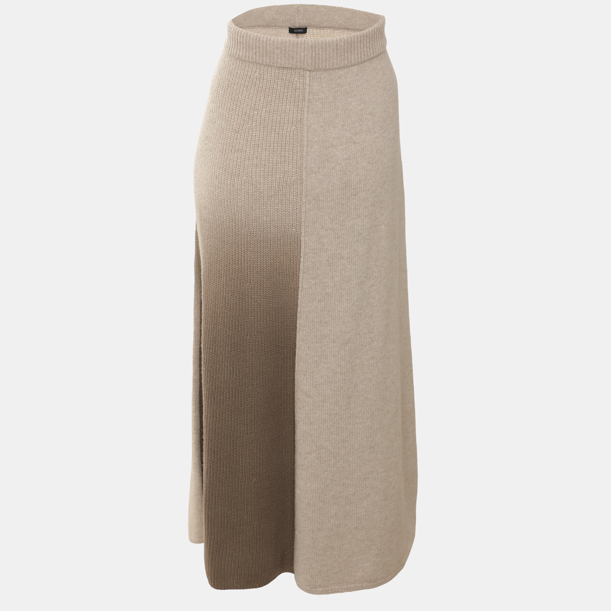 Joseph Beige/Khaki Rib Knit Maxi Skirt M