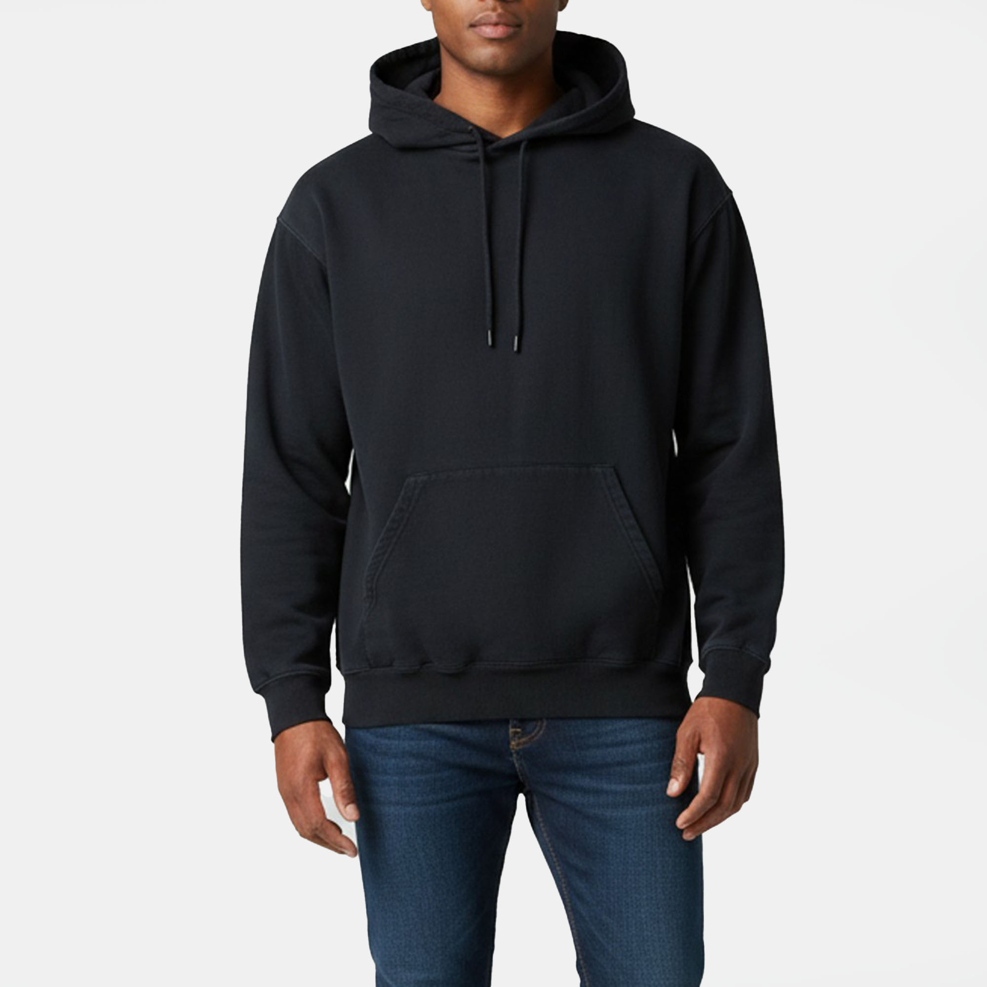 Balenciaga Black Logo Graphic Cotton Knit Hoodie XS