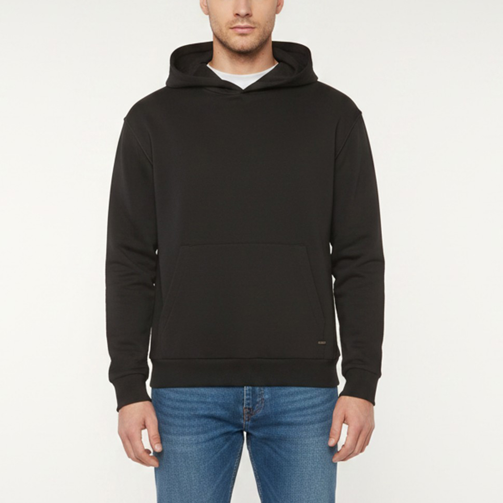 Louis Vuitton Black Jersey Long Sleeve Hoodie S