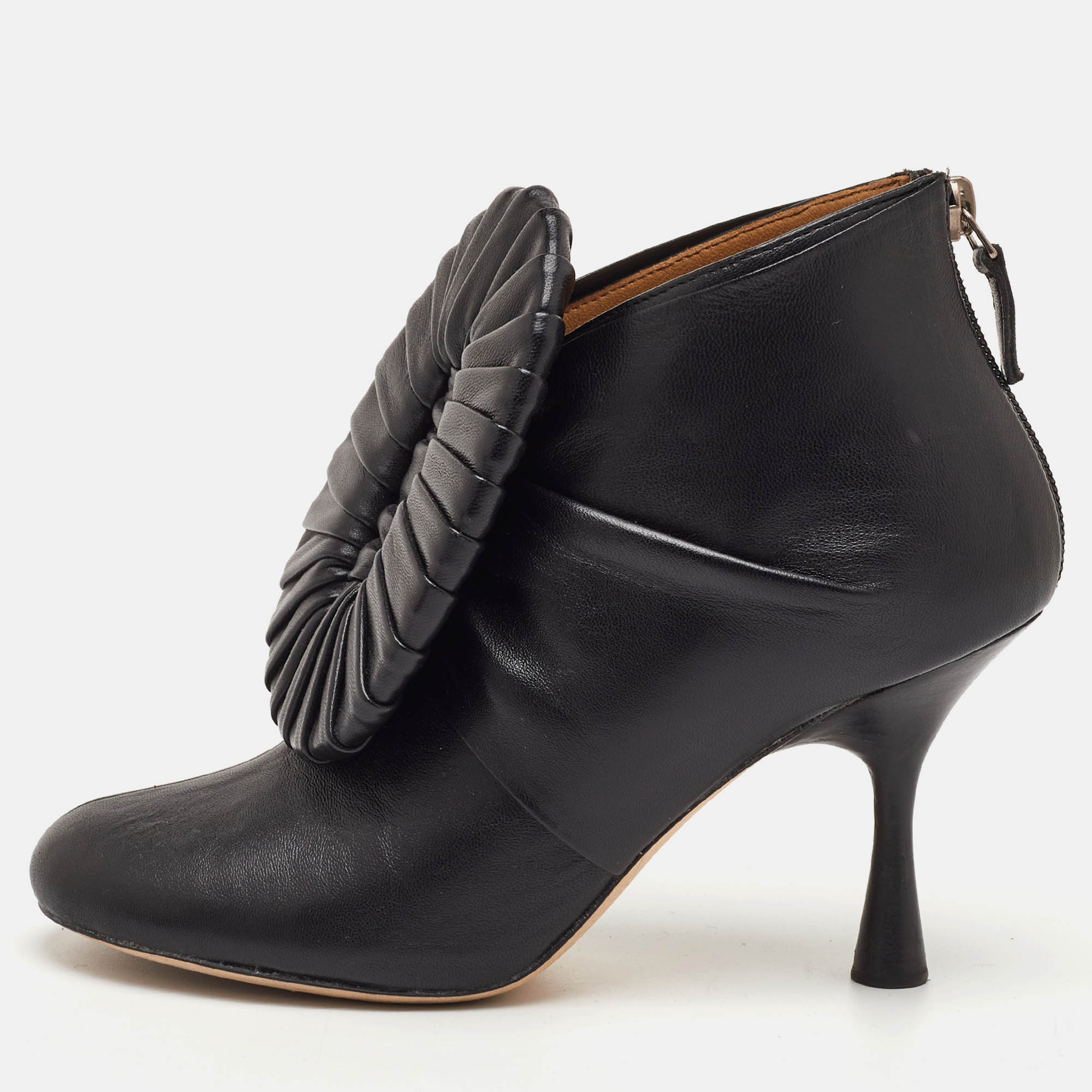Loewe Toy Size 36 Black Leather Ankle Length Boots