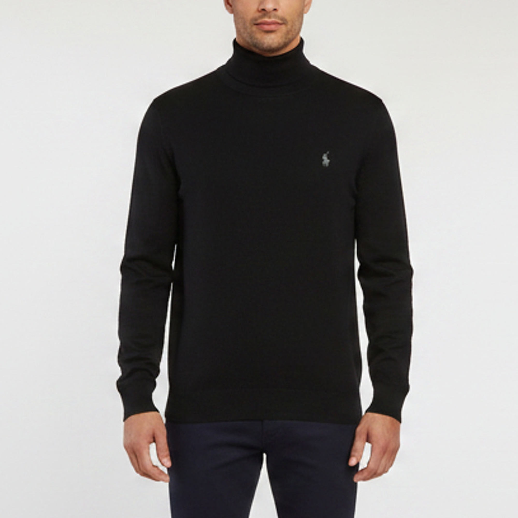 Polo Ralph Lauren Black Wool Turtle Neck Sweater XXL