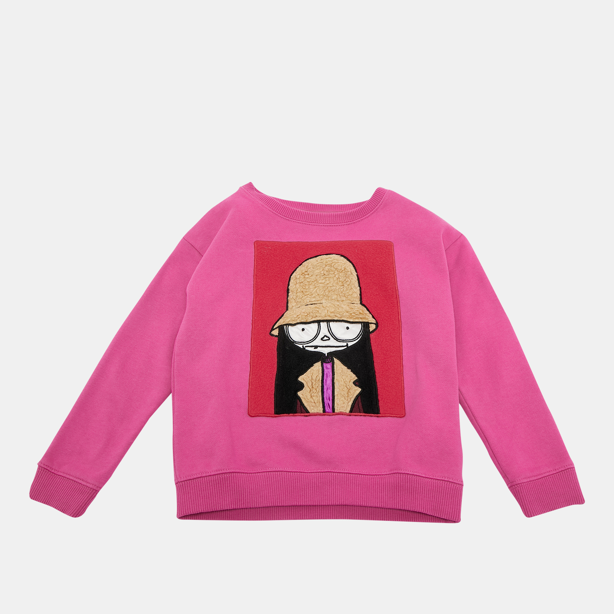 Little Marc Jacobs Pink Embellished Crewneck Sweater 5 Yrs