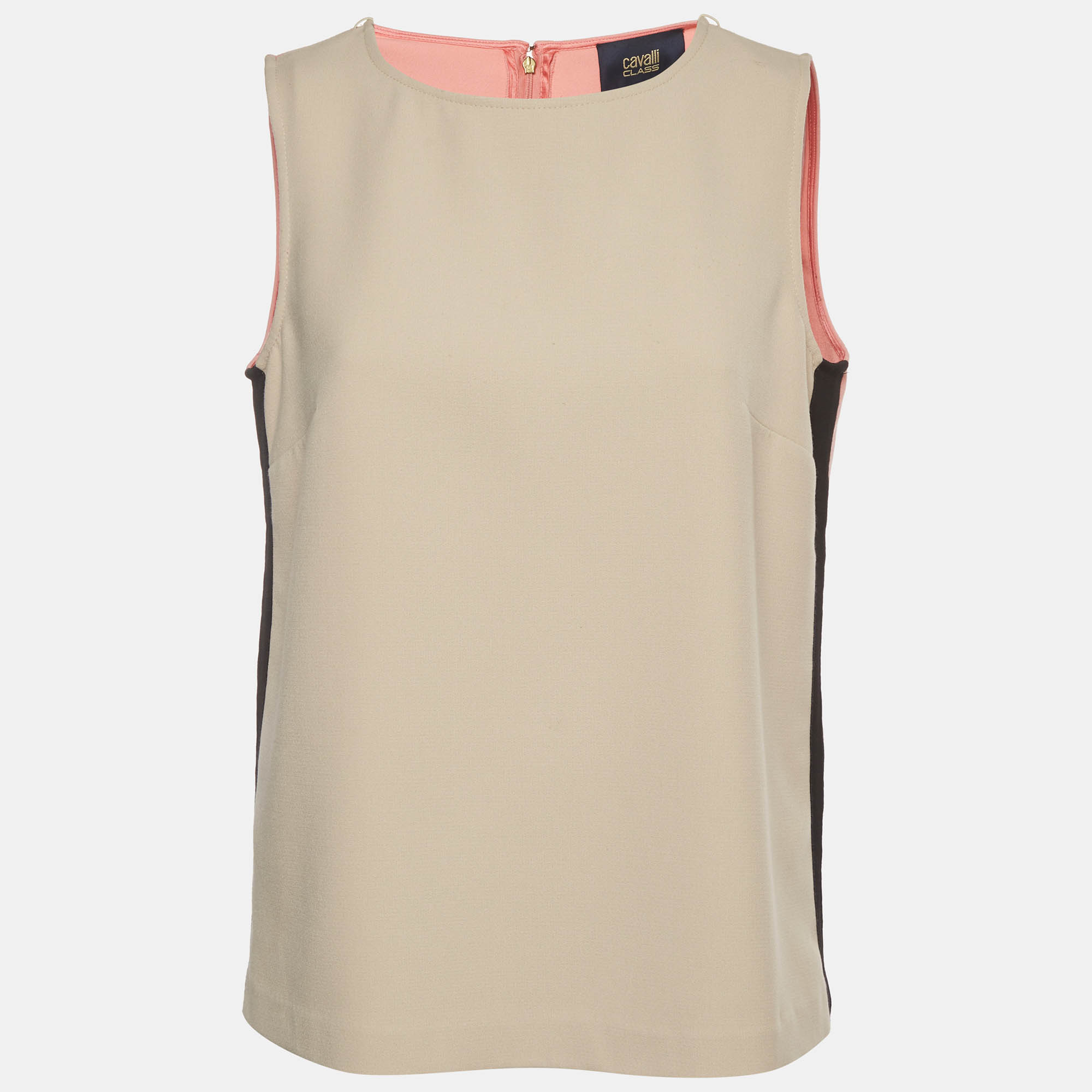 Class by Roberto Cavalli Multicolor Jersey Sleeveless Top