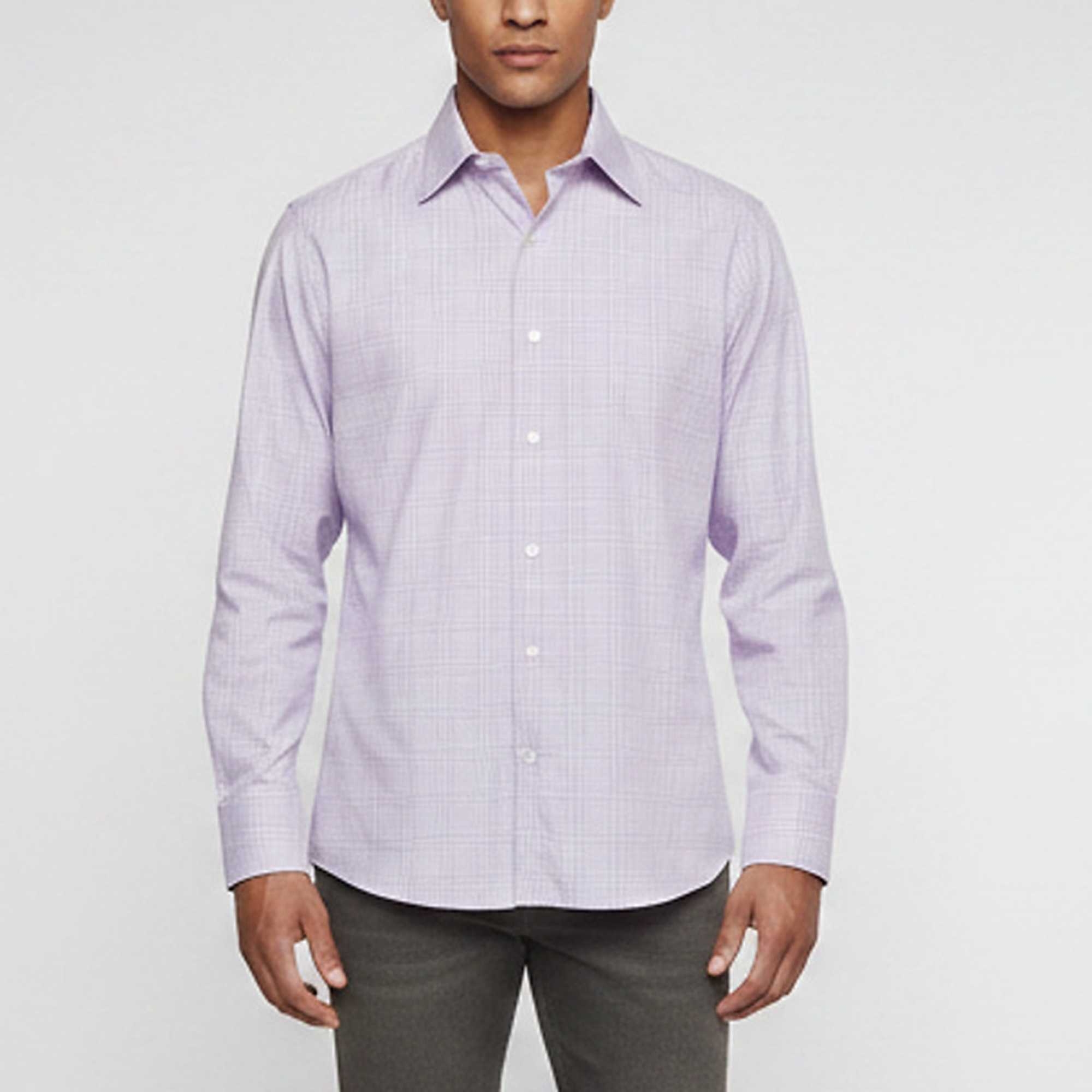 Tom Ford Purple Plaid Cotton Long Sleeve Shirt XL