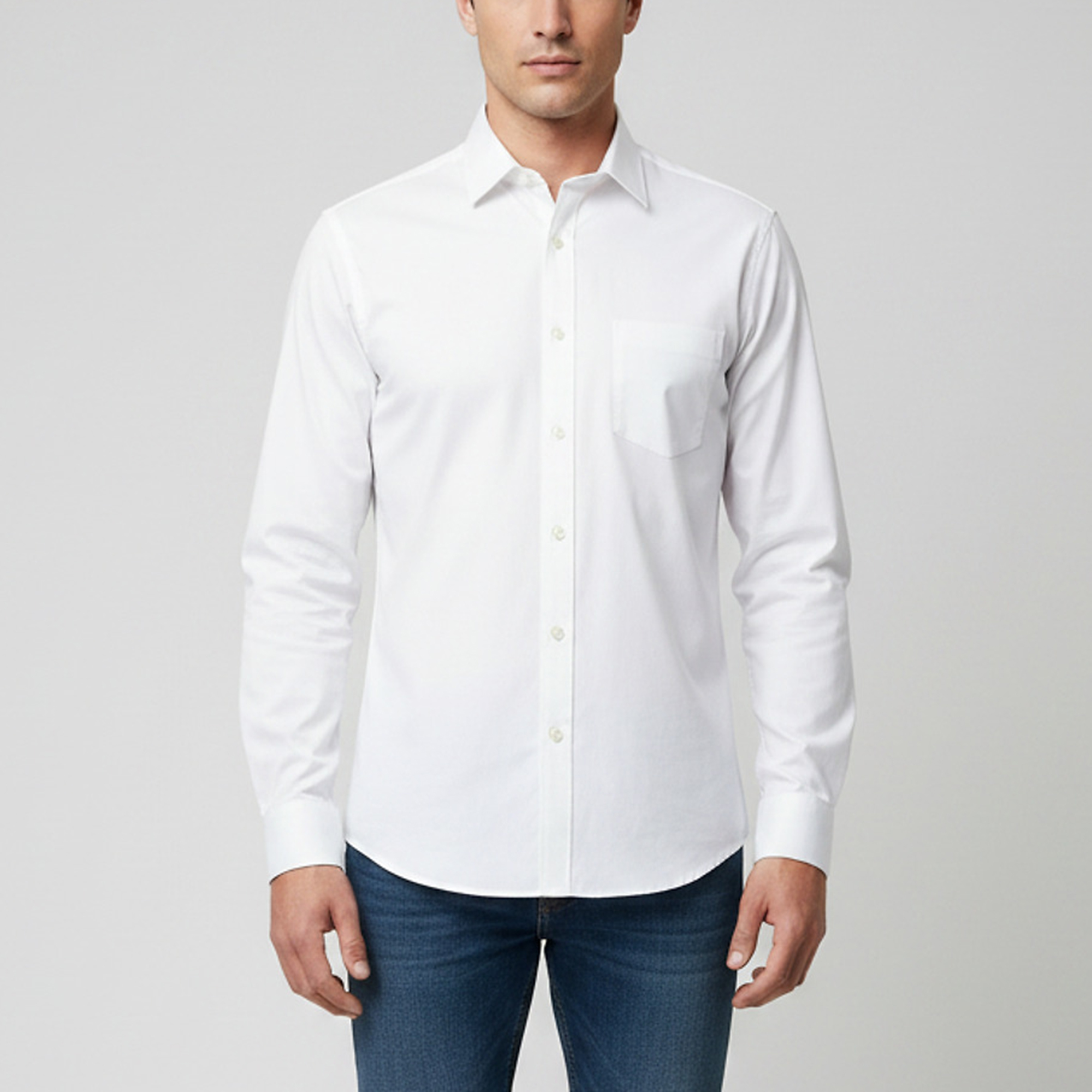 MM6 Maison Margiela White Poplin Button Up Shirt L