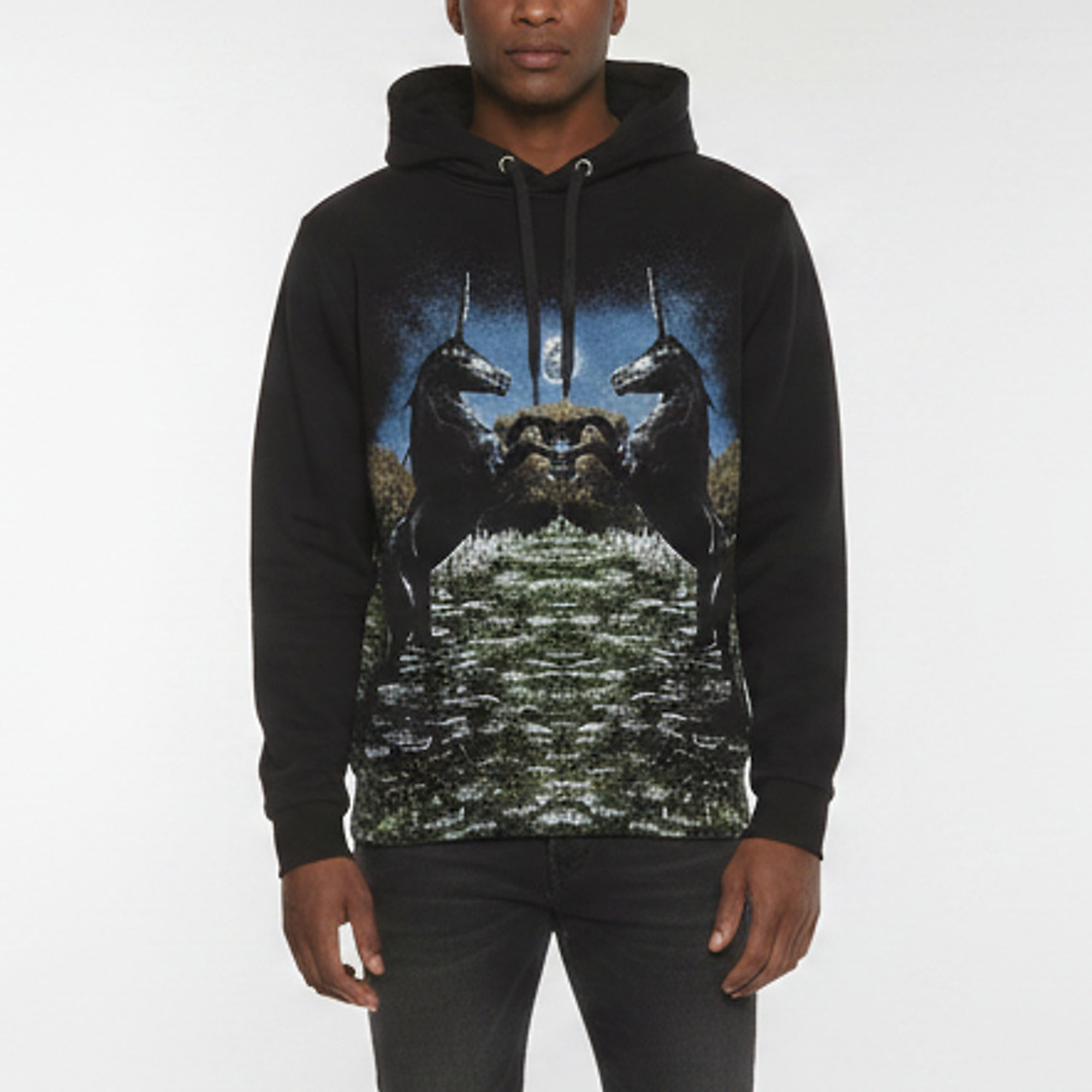 Burberry "Unicorn Meadow" Graphic Print Cotton Hoodie S