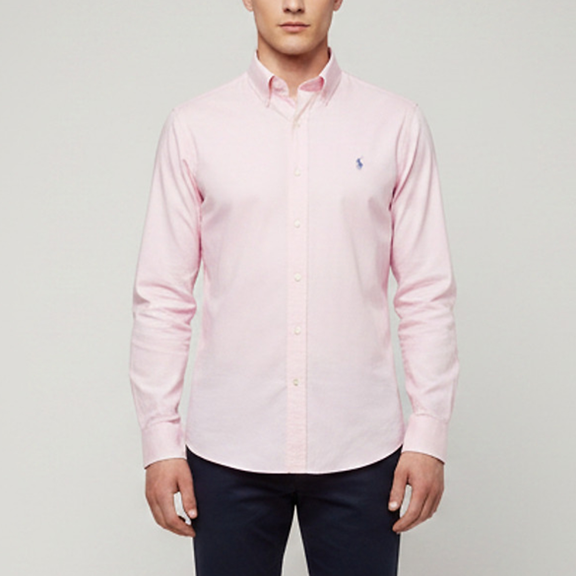 Polo Ralph Lauren Pink Cotton Long Sleeve Shirt S