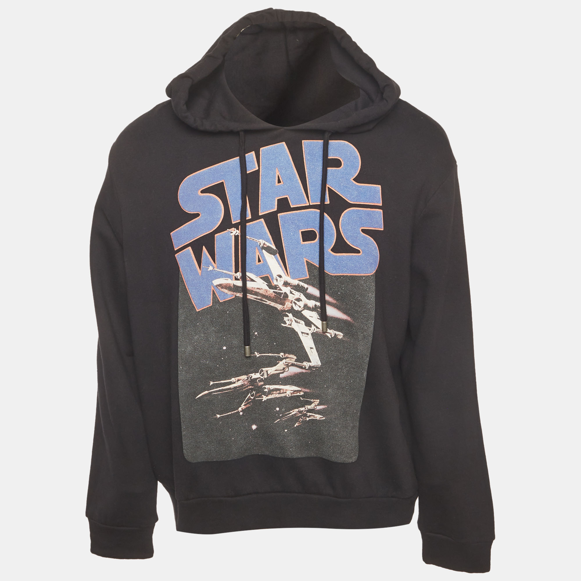 Etro x Star Wars Black Printed Cotton Hoodie L