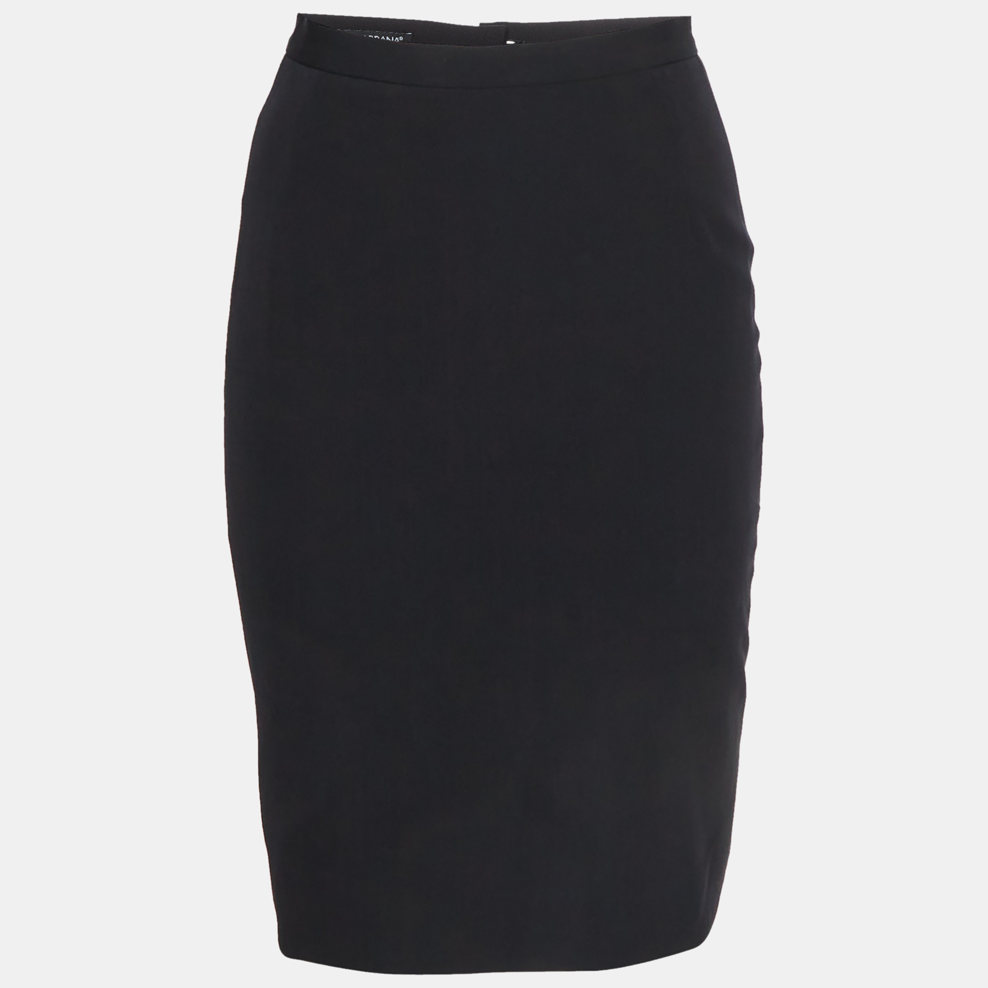 Dolce & Gabbana Black Wool Blend Pencil Skirt S