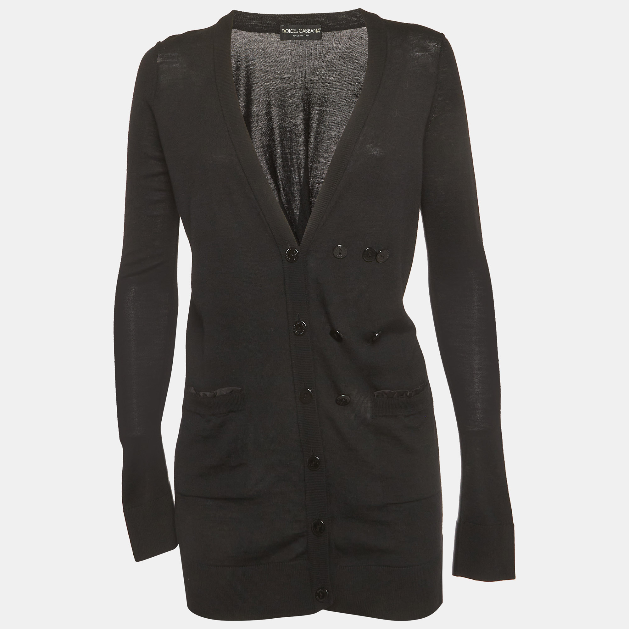 Dolce & Gabbana Black Knit Cardigan S