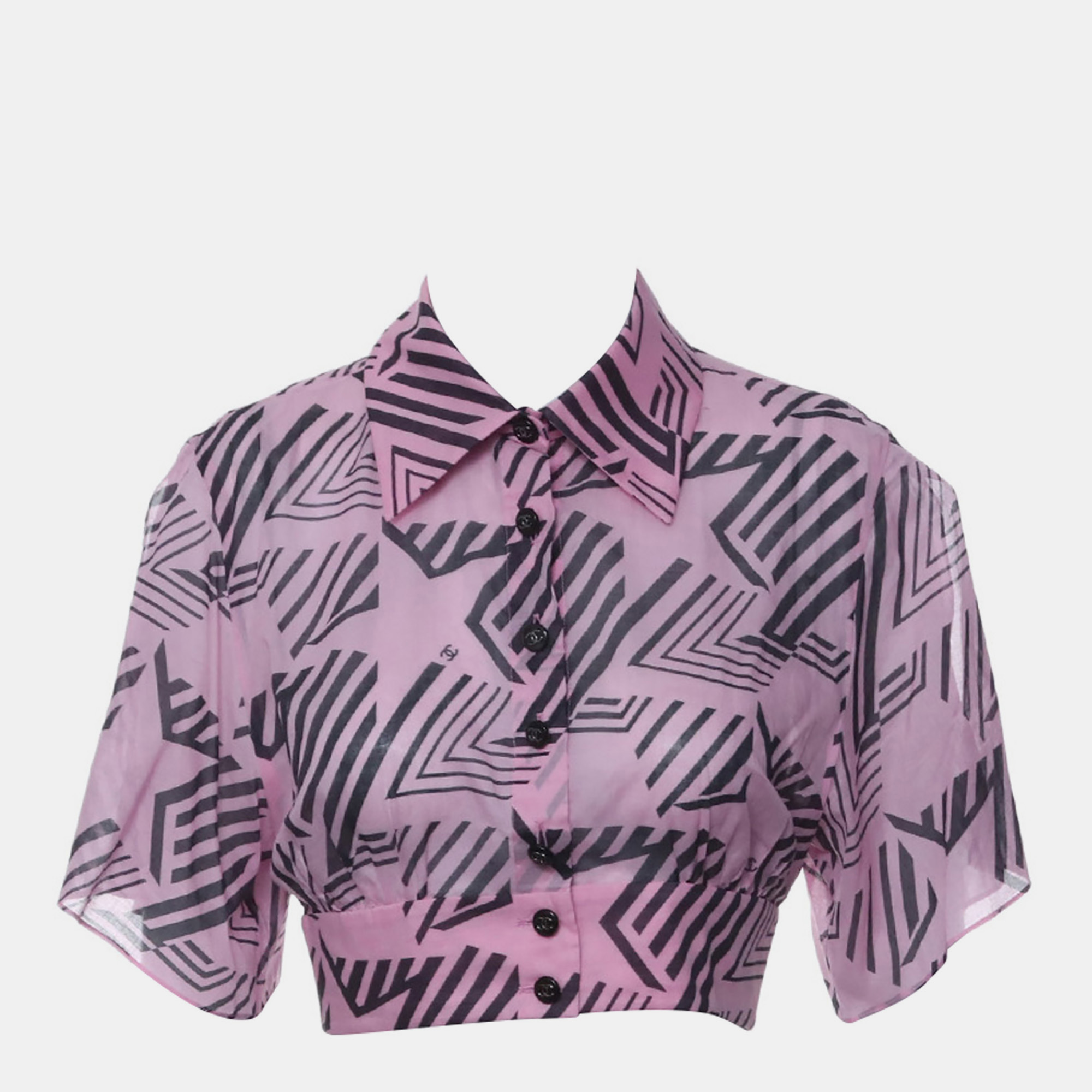 Chanel 2023 Coco Beach Cropped Shirt