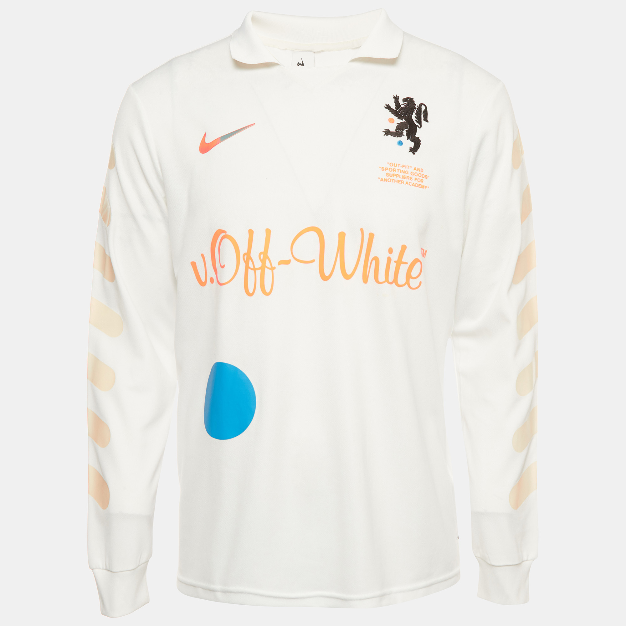 Nike x Off-White White Logo Graphic Jersey Shirt S