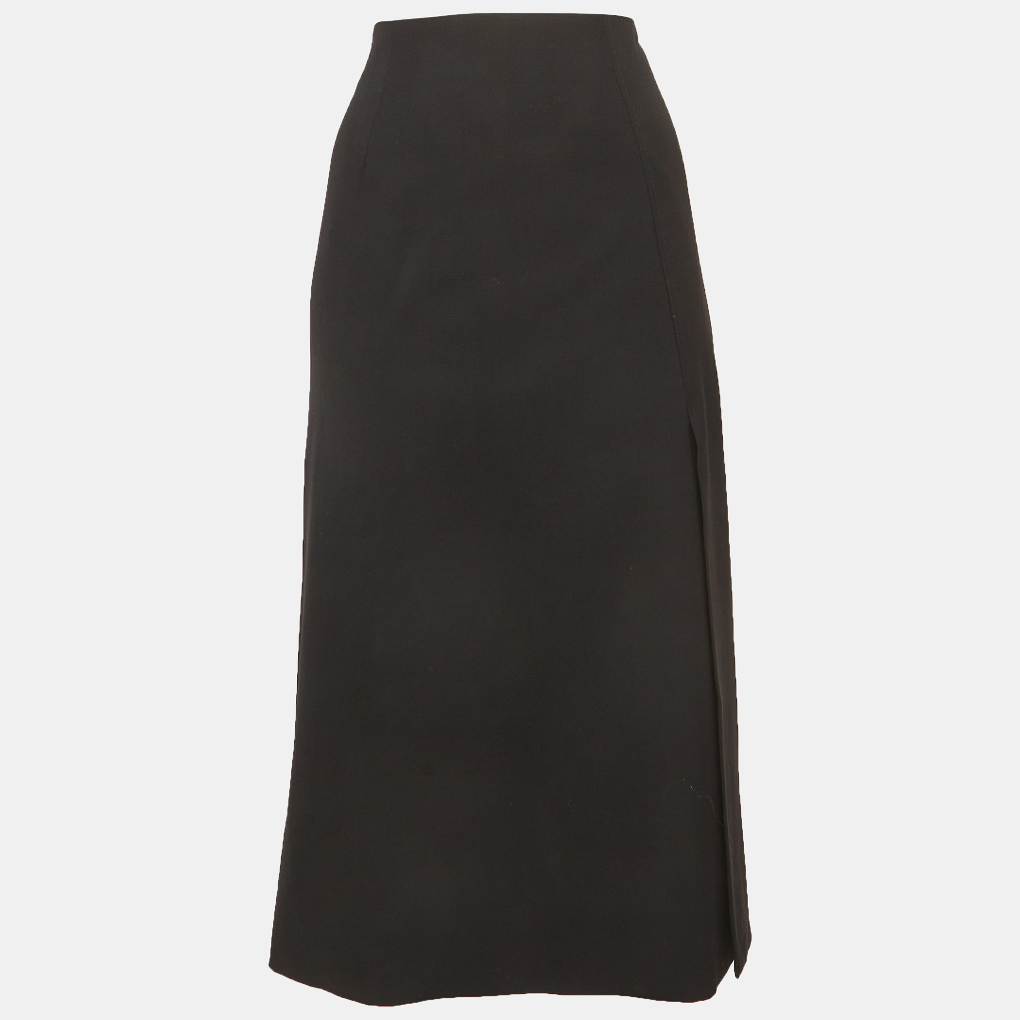 Loro Piana Black Wool Pencil Skirt M