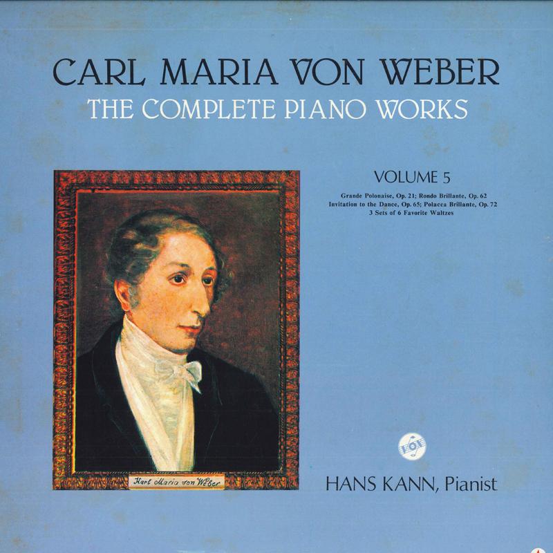 LP Record HANS KANN - Weber: Complete Piano Works Vol.5 H4555V PIONEER Japan Obi Classical Used black RecordCityJP