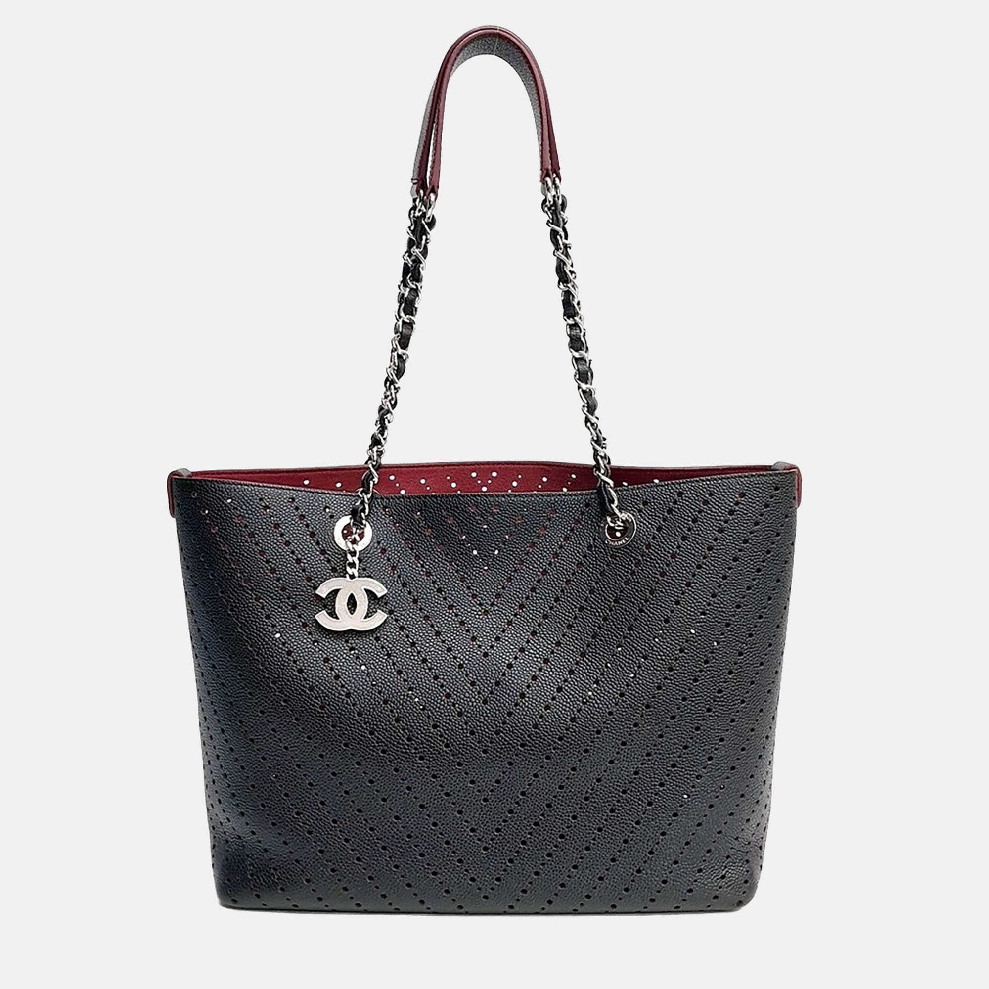 Chanel Perfume Chevron Chain Shoulder Bag